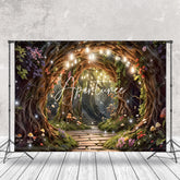 Aperturee - Fairy Tale Arch Branch Stone Steps Forest Backdrop